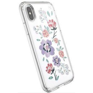 Speck iPhone XS Case Clear With Flowers - Canopyfloral Lavender/Clear